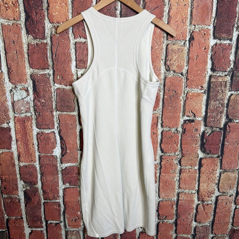 Lululemon All Aligned Ribbed Midi Dress Size 8 Bone - Picture 2 of 5